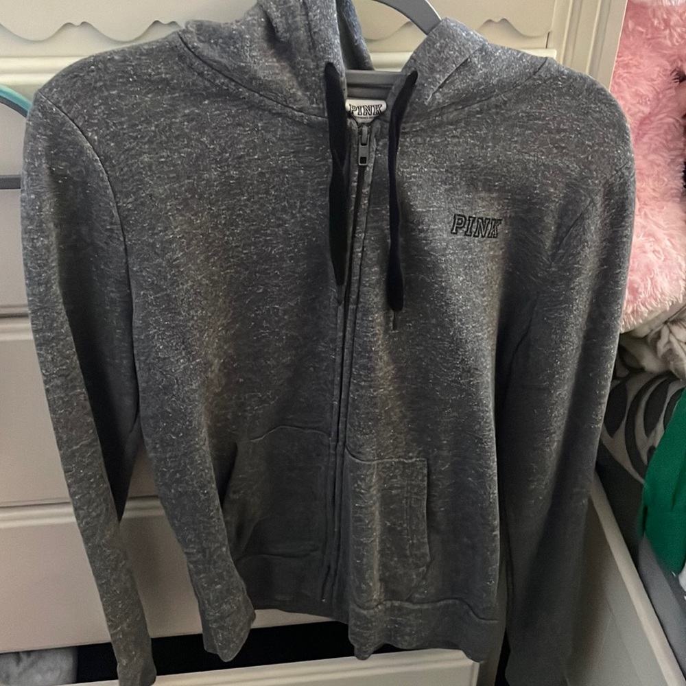 Pink zip up hoodie